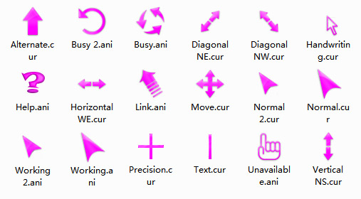 Pinkiest Mouse Cursors