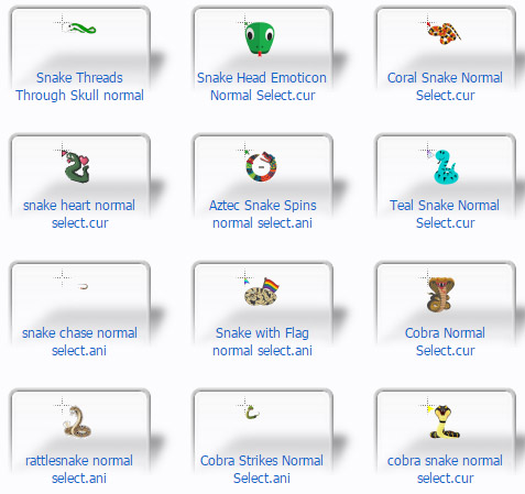 Snake Mouse Cursors