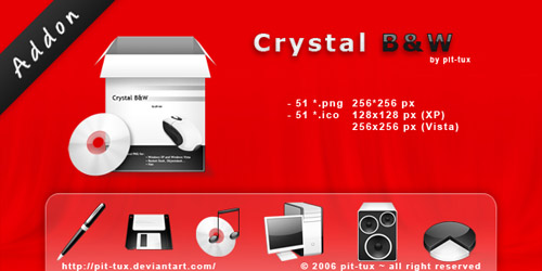 Crystal bw addon free icons download