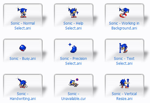 Nice Cursors - Sonic the Hedgehog