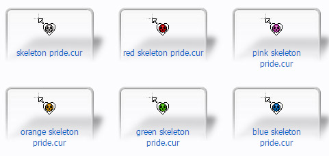 Skeleton Pride Mouse Cursors