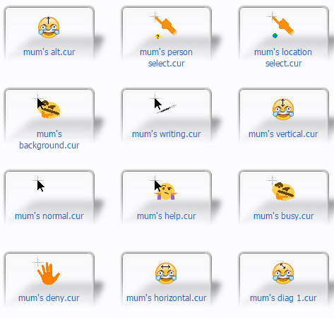 (whole set) Mums House Emoji Cursors