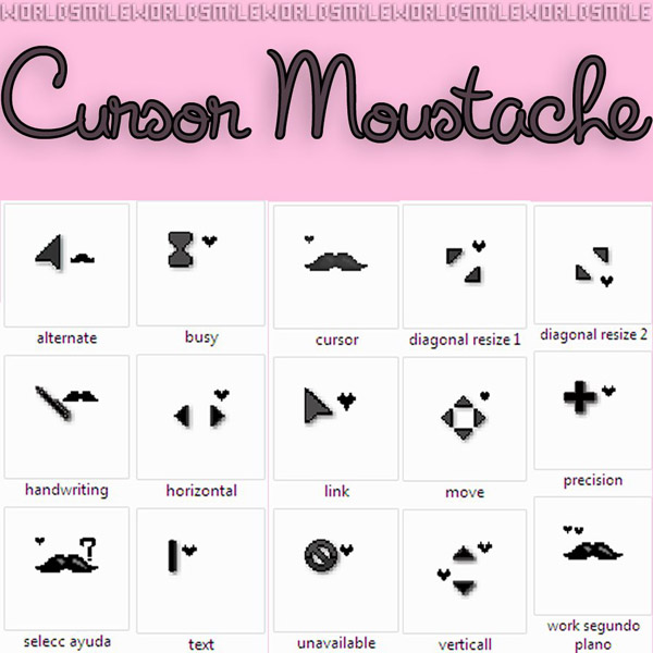 Moustache for windows Cursors