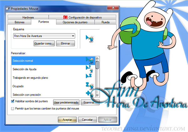 Finn /Hora De Aventura for Mouse Cursor