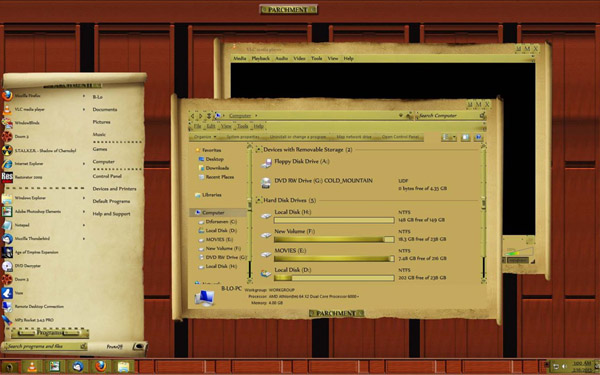 Parchment for win7 WB themes