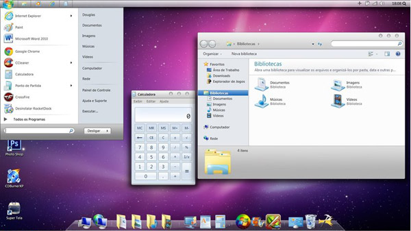 Mac style for Windows 7 Theme