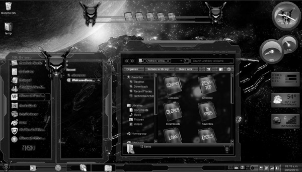 Black Smoke for Windows 7 Themes