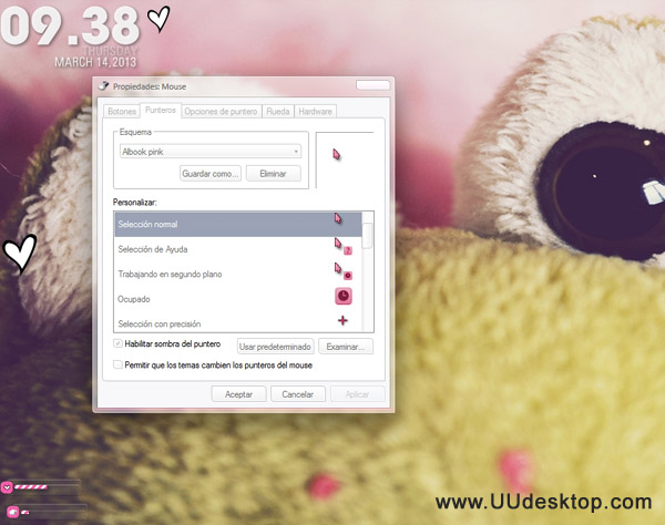 Albook Mini Pink for windows cursors