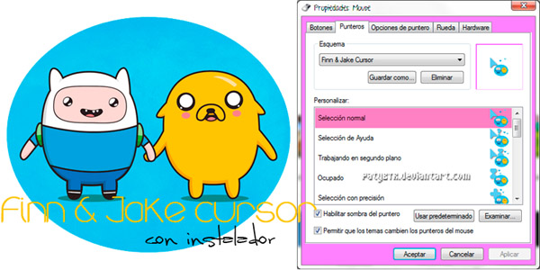 Finn y Jake mouse cursors