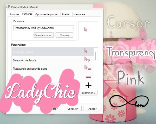 Transparency Pink cursors