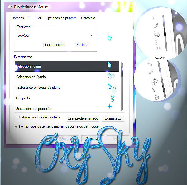 Oxy-Sky windows mouse Cursor