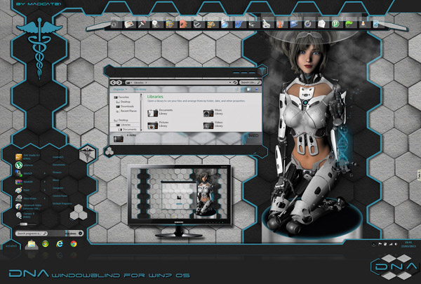 DNA for win7 windowblind 7 themes
