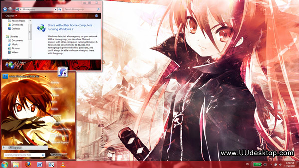 Shakugan no Shana for windows 7 computer themes