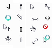 Windows 7 cursors for XP CursorFX