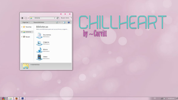 ChillHeart for windows 7 themes