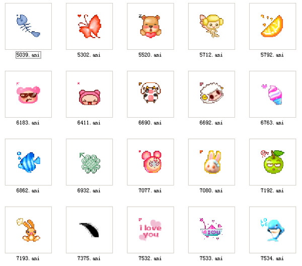 Mini animal Mouse Cursors