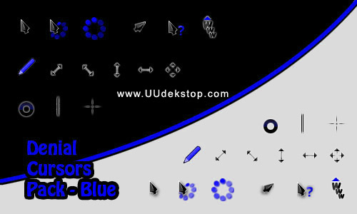 Cool Blue Denial Cursor Pack