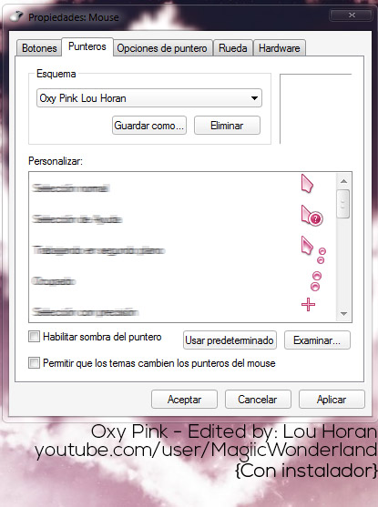 Oxy Pink cursors free download