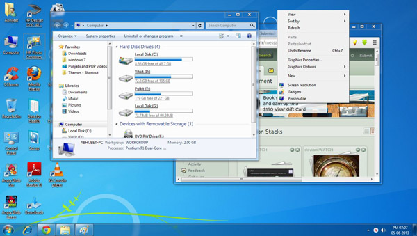 Aero 7 Squared for windows 7 themes