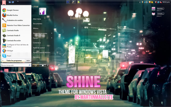 free ShineL Theme for windows vista download