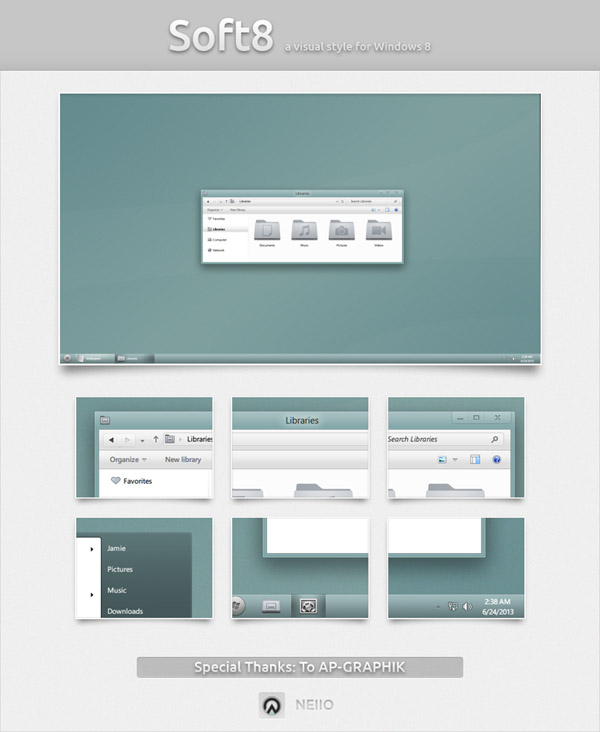 Soft8 VS for windows 8 themes