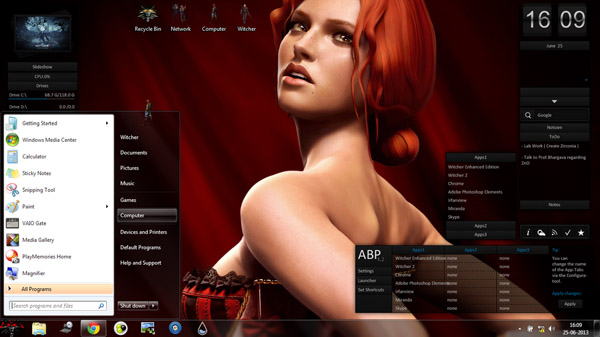 free Witcher Theme for win7 download