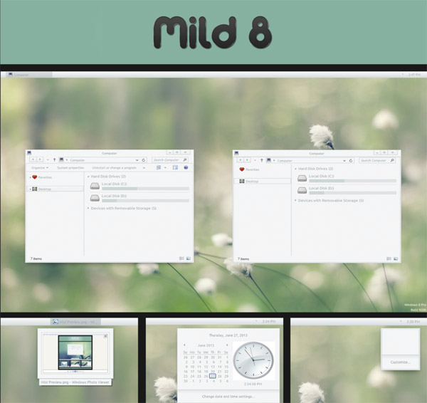 Mild 8 BETA for windows 8 themes