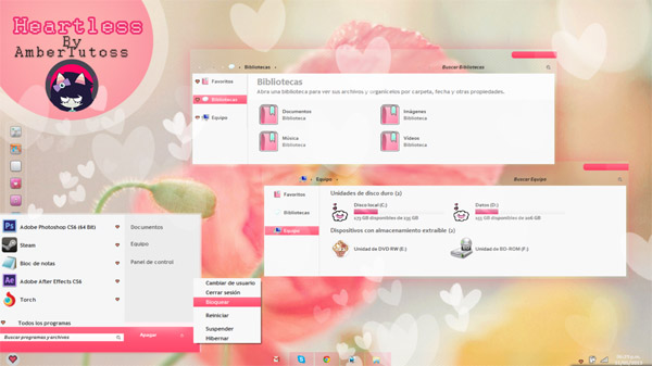 Heartless theme for windows 7