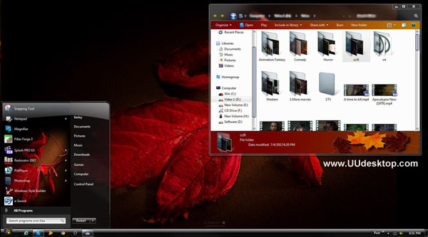 Autumn for Win 7 themes