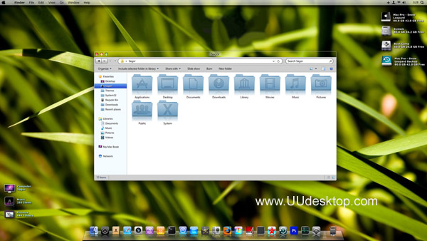 Snow Leopard Glass for Win 8 theme