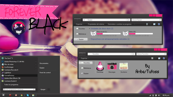 Forever Black for W7 themes