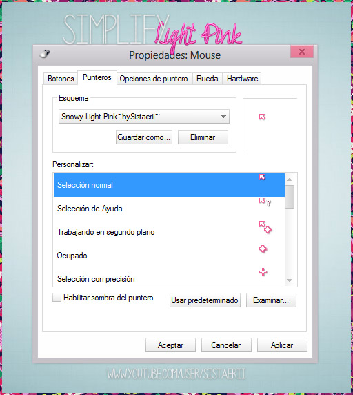 Simplify Pink Light Cursor