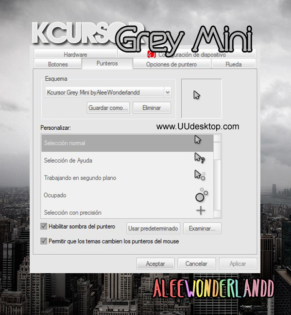Kcursor Grey Mini mouse cursor