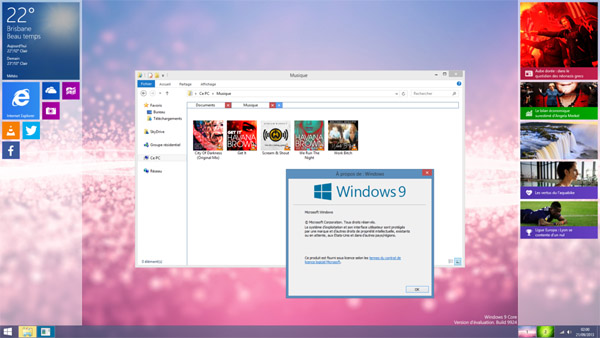 Windows 9 Core for windows 8 theme