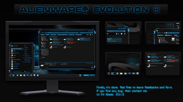 Alienware Evolution for Windows 8 themes