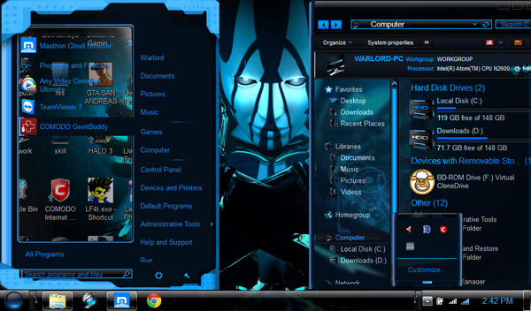 Cool GEOMETRIC for windows 7 themes