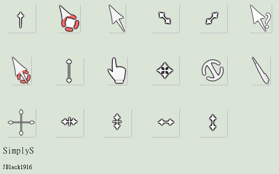 SimplyS Cursor Pack by JBlack1916