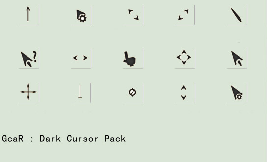 free GeaR : Dark Cursor Pack