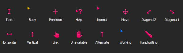 Pink mini Cursors