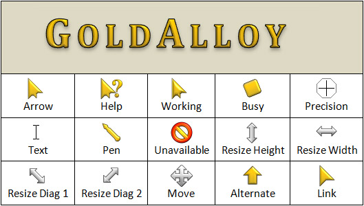 GoldAlloy windows cursors