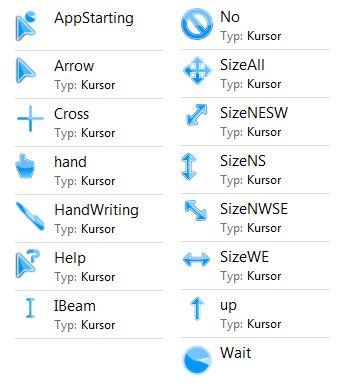 Blue STurquoise Premium cursors