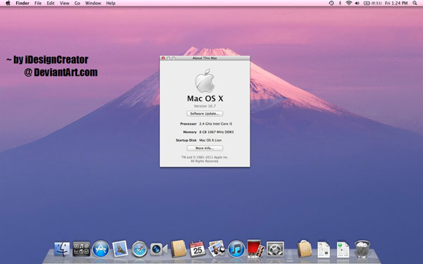 Mac Lion desktop Theme