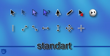 Blue Standart windows cursors
