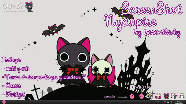 ScreenShot Nyanpire for windows 7 themes