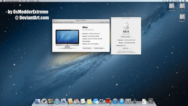 MacOS Lion Installer for win7 desktop themes