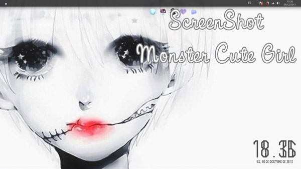 ScreenShot Monster Cute Girl for win7 theme