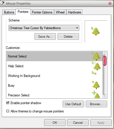 Xmas Christmas Tree cursor
