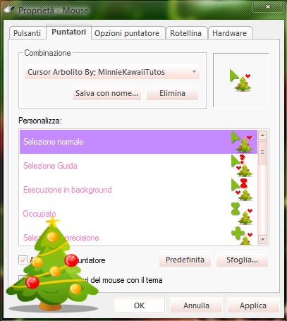 Arbolito De Navidad cursors