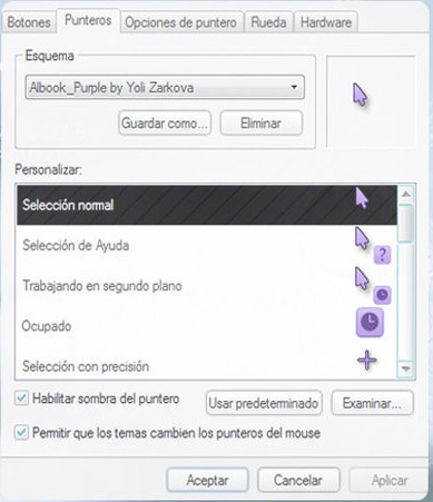 Albook Purple Cursors