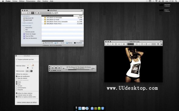 Soliq Black SL v1.2 for Mac OS X Themes
